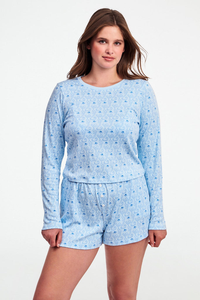 Monkey Rosebud Long Sleeve Baby Tee