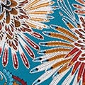 Feather Print Empire Maxi Dress