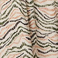 Printed Short Sleeve Shirred Midi Dress