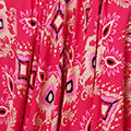Printed Cap Sleeve Ruched Maxi Dress