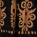 Ikat Print Tiered Knee Length Dress