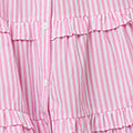 Striped 1/2 Sleeve Short Shirt Dress