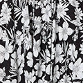 Floral Shirred Knee Length Dress