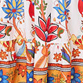 Tropical Print Sleeveless Maxi Sun Dress