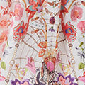 Floral Sheer Sleeve Empire Maxi Dress