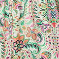 Printed 1/2 Flared Sleeve Midi Dress