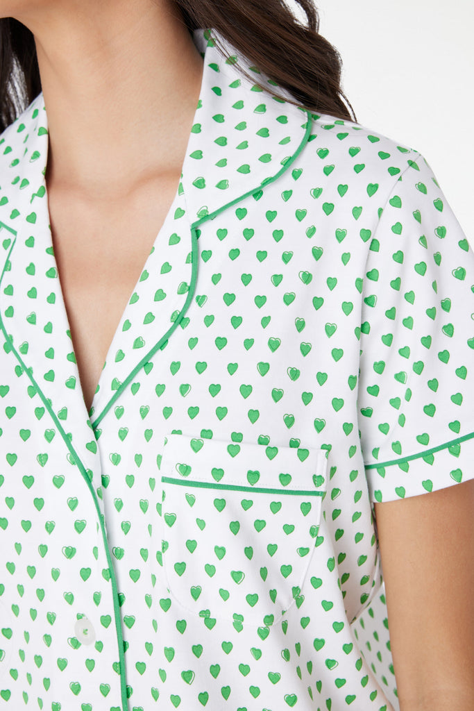 Hearts Polo Pajamas