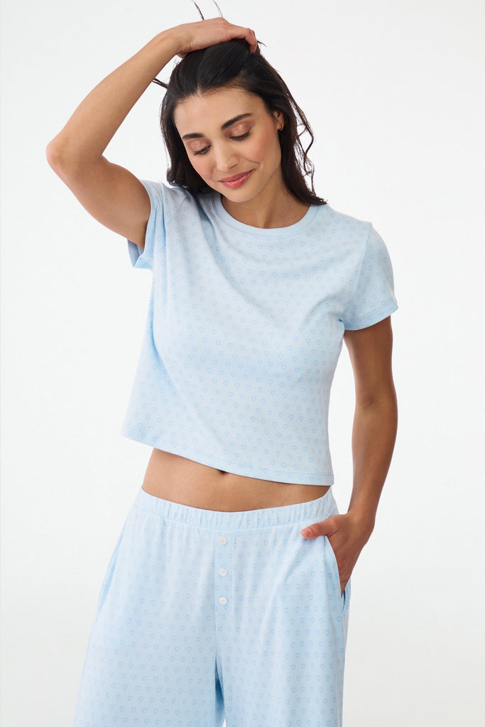 Hearts Tonal Classic Baby Tee