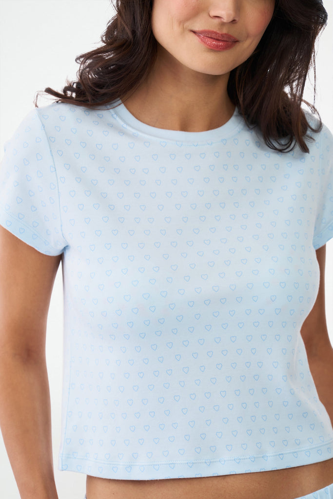 Hearts Tonal Classic Baby Tee