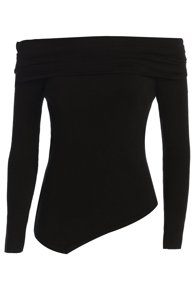Black Sophie Off The Shoulder Top