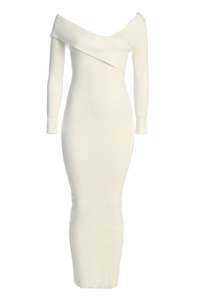 Ivory Harper Knit Maxi Dress