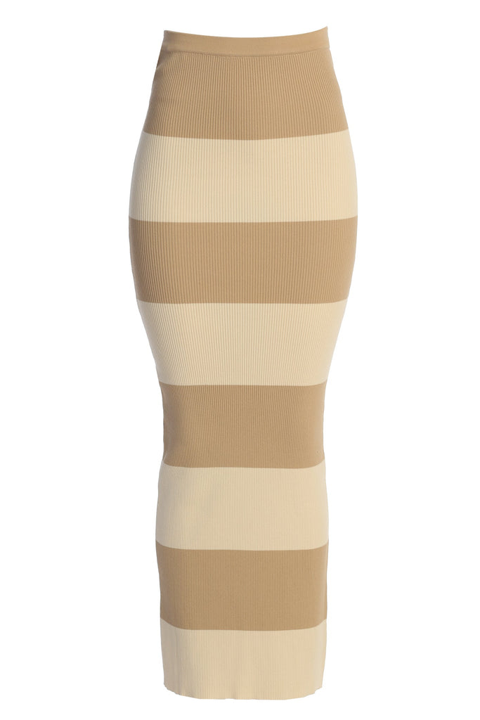 Ivory/Beige Jaide Maxi Knit Skirt