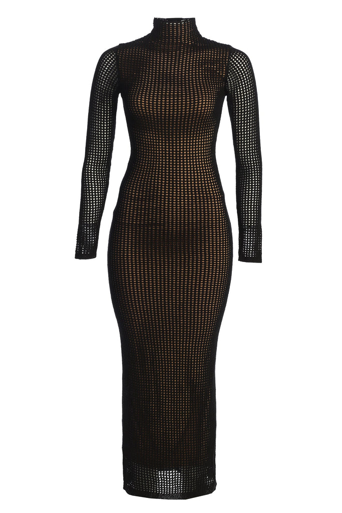 Black Rosabelle Knit Maxi Dress