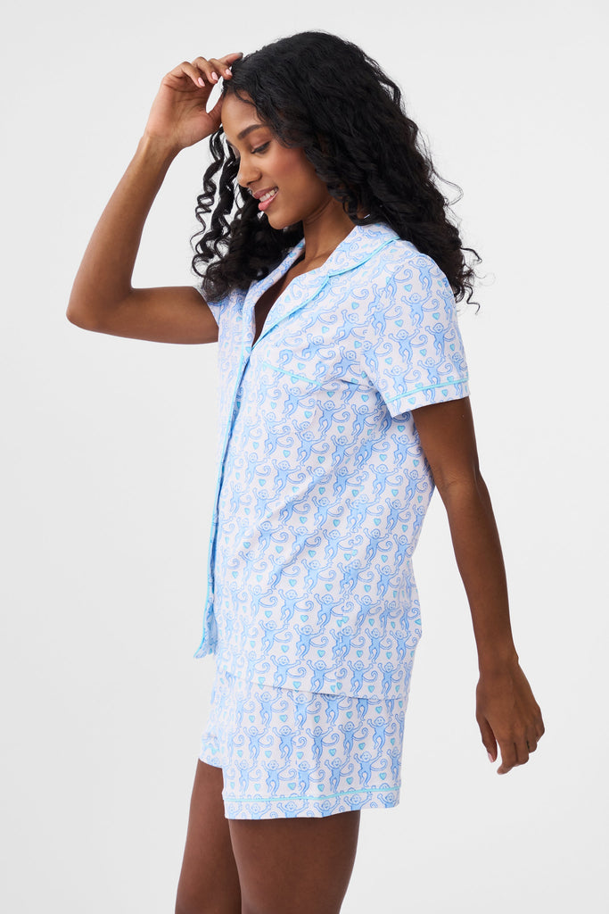 Lovely Monkey Polo Pajamas