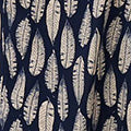 Leaf Print Cropped Wide Leg Trousers