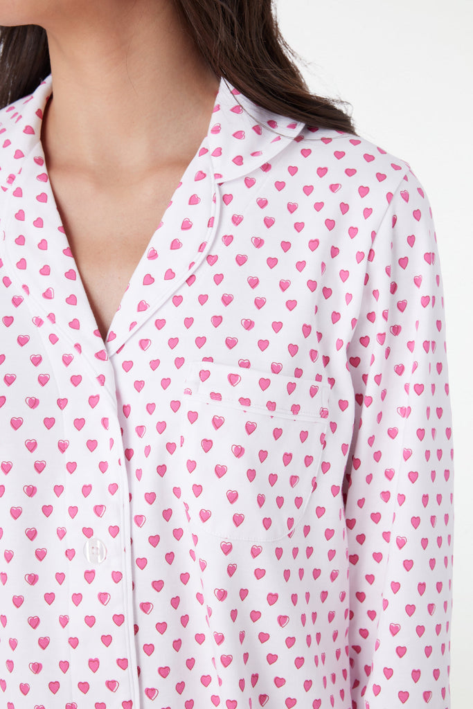Hearts Paola Polo Pajamas