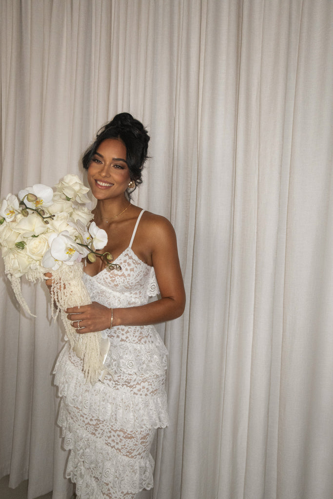 Ivory Feeling Of Forever Ruffle Dress