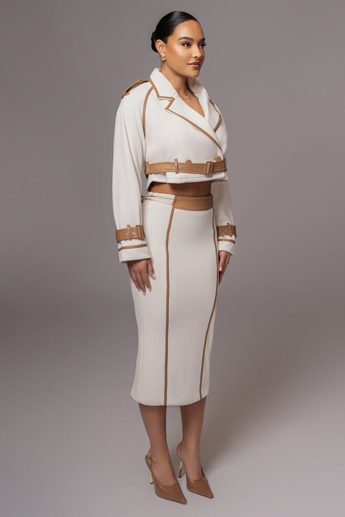 Ivory Mikaela Contrast Jacket