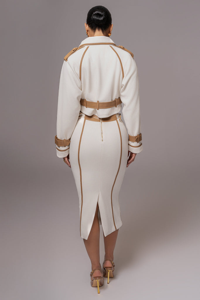 Ivory Mikaela Contrast Jacket