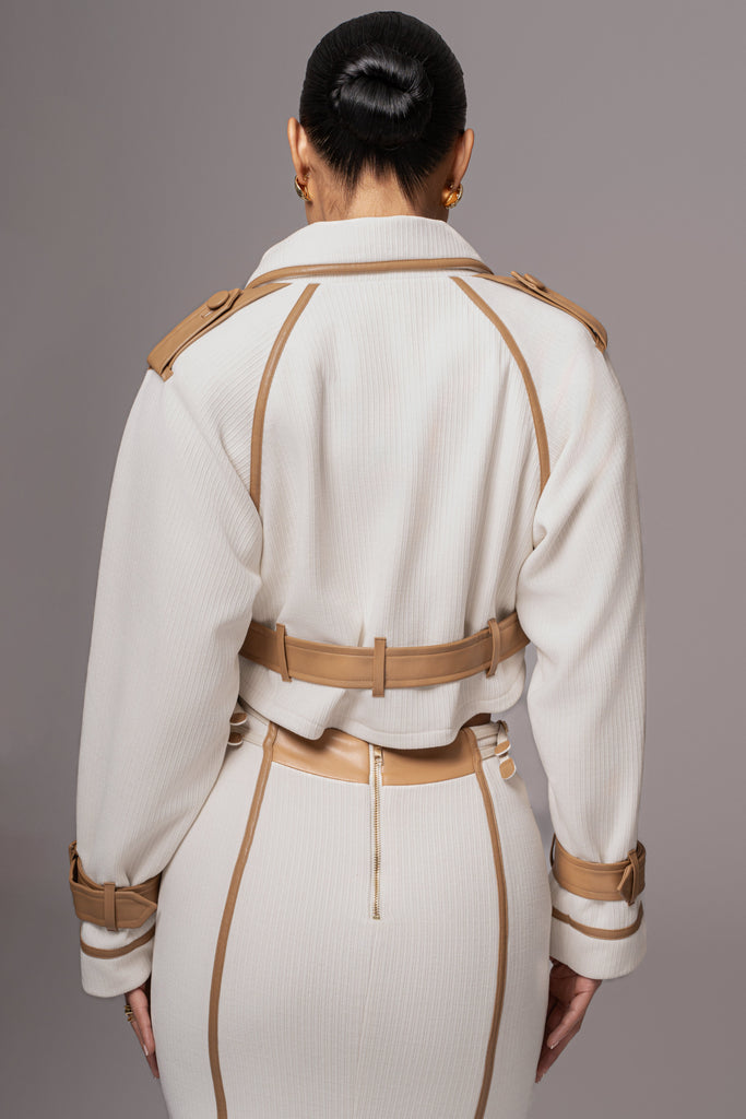 Ivory Mikaela Contrast Jacket