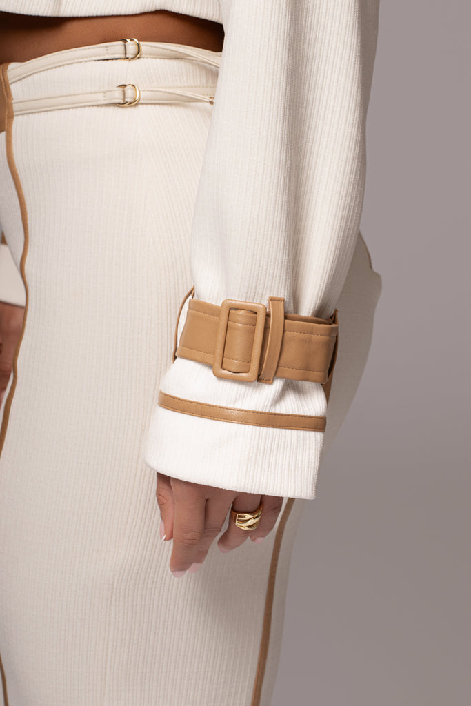 Ivory Mikaela Contrast Jacket
