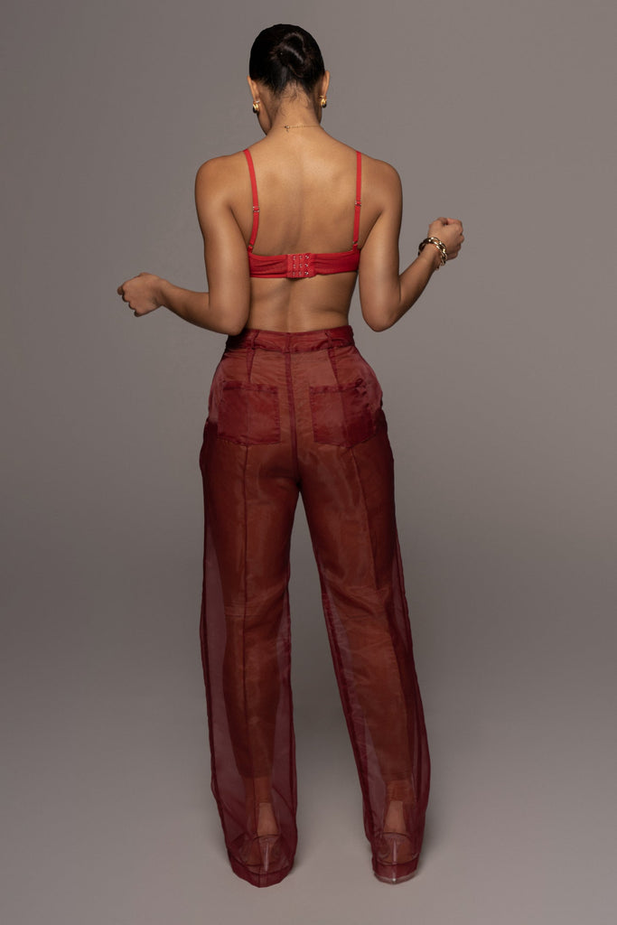 Red Joni Bralette