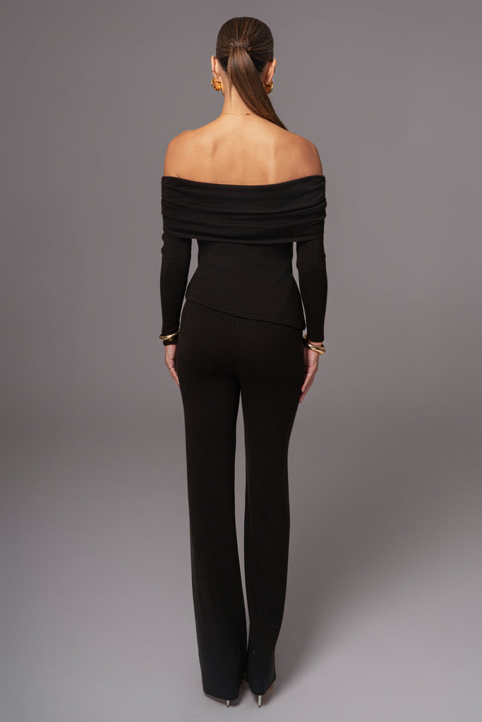Black Alani Knit Pants