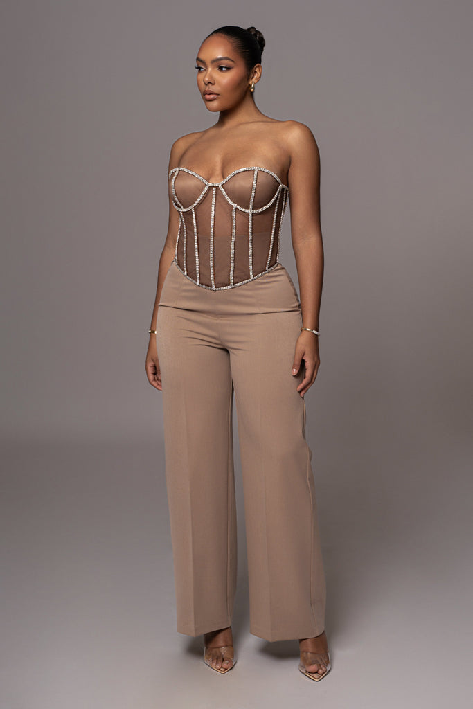 Dark Limited Edition Rhinestone Crystal Corset