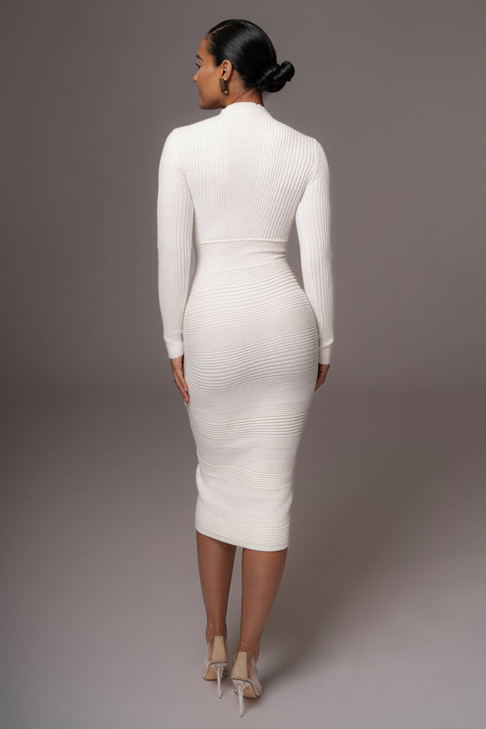 Ivory Eliz Midi Dress