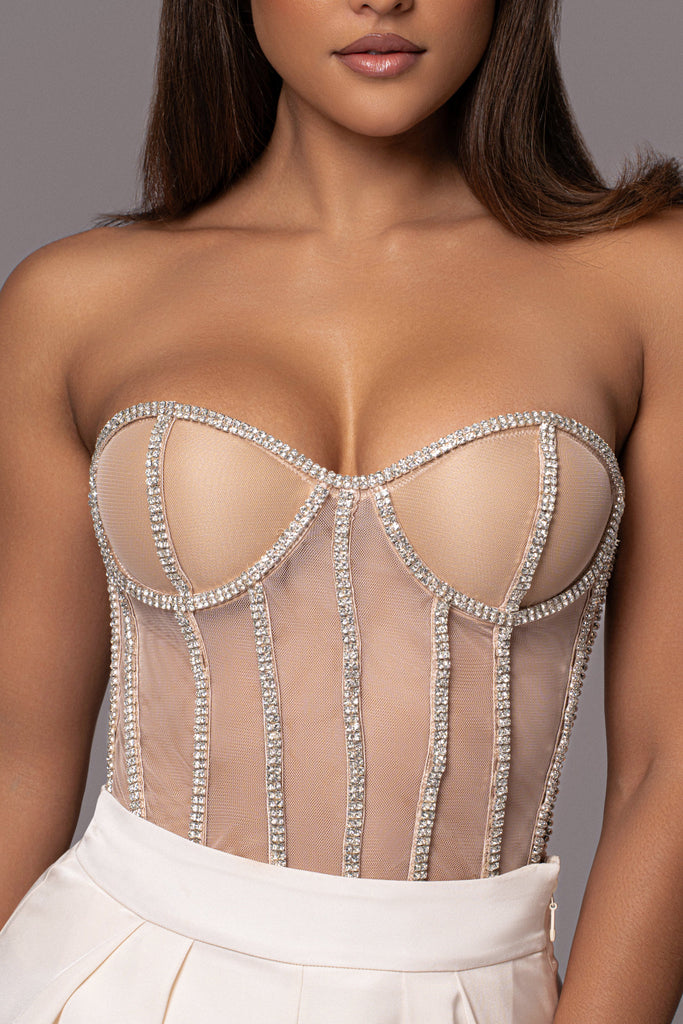 Light Limited Edition Rhinestone Crystal Corset