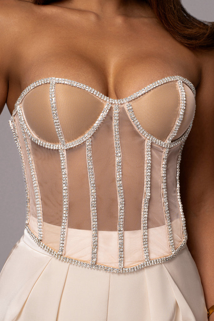 Light Limited Edition Rhinestone Crystal Corset