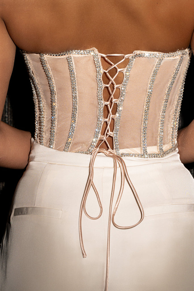 Light Limited Edition Rhinestone Crystal Corset