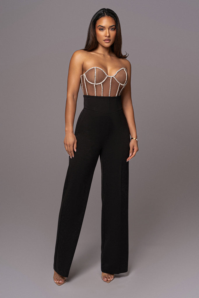 Dark Limited Edition Rhinestone Crystal Corset