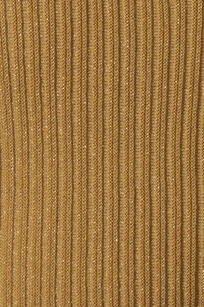 Mustard Serena Ribbed Skirt Set