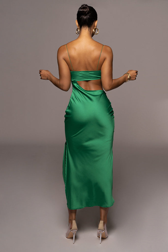 Green Maurine Cutout Dress