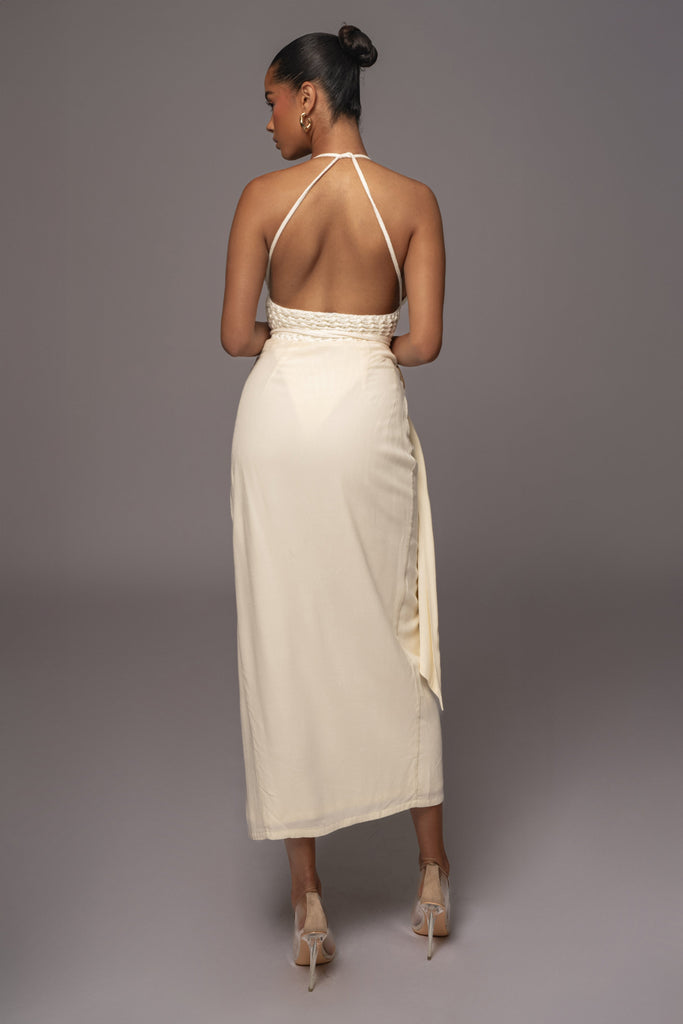 Ivory Athea Drape Maxi Skirt