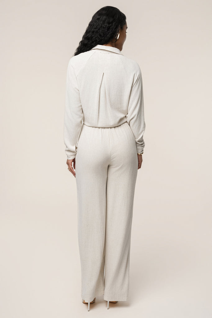 Stone Soho Front Tied Woven Top