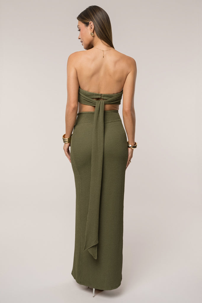 Olive Deidra Draped Skirt Set