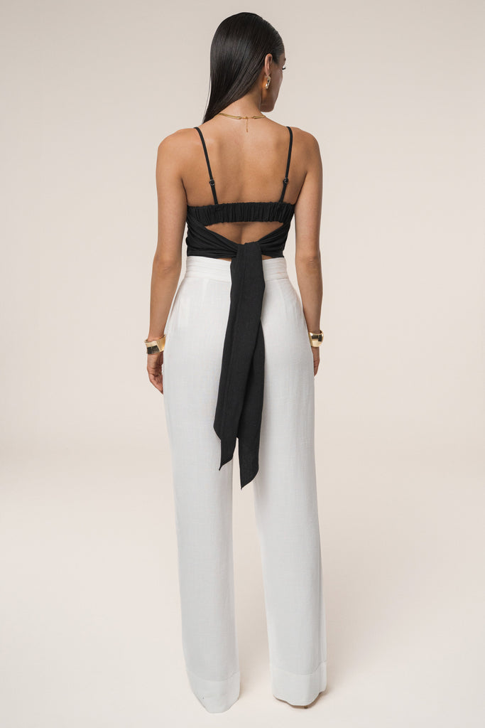 Black Arielle Bustier Top