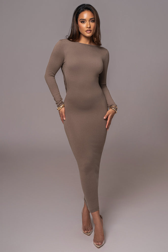 Deep Olive Heavenly Knit Maxi Dress