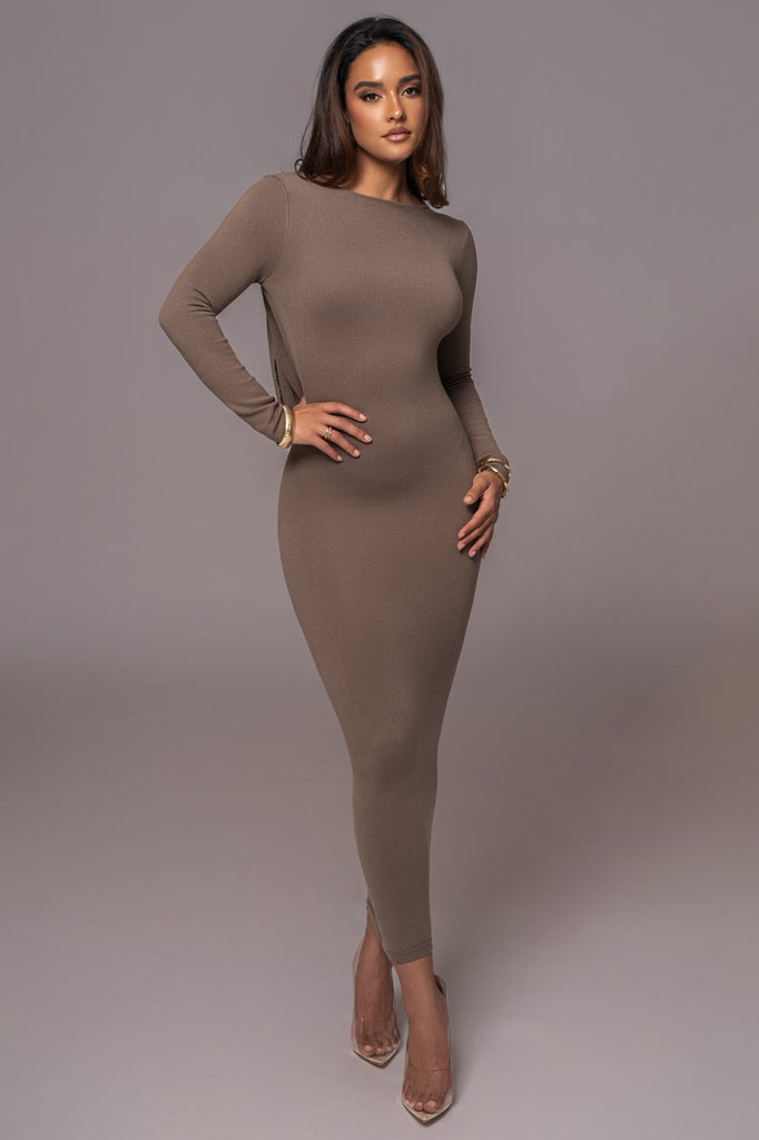 Deep Olive Heavenly Knit Maxi Dress
