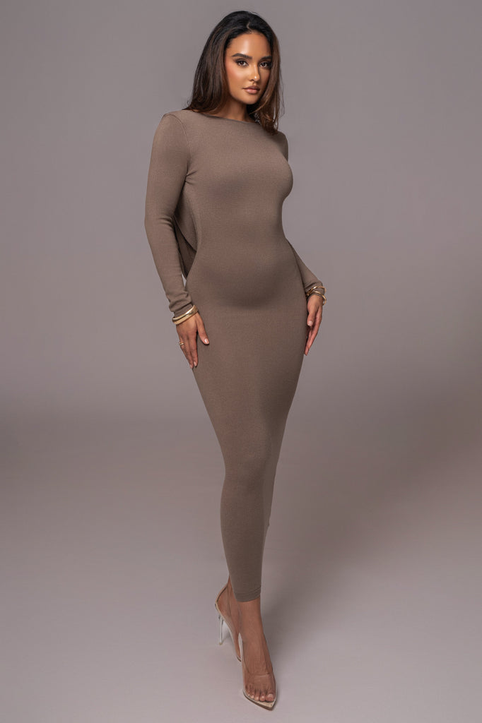 Deep Olive Heavenly Knit Maxi Dress