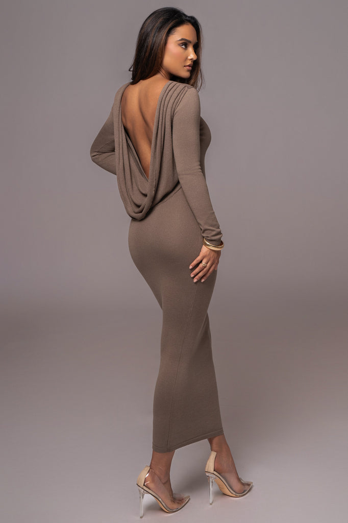 Deep Olive Heavenly Knit Maxi Dress