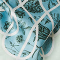Floral Border Print Square Scarf