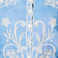 Embroidered Texture Scalloped Hem Shirt