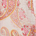 Paisley Long Sleeve Sheer Longline Shirt