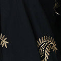 Embroidered 3/4 Turn-Up Sleeve Shirt