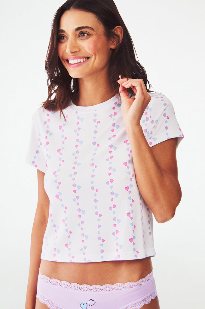Falling Hearts Baby Tee