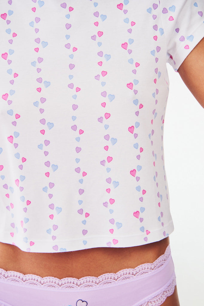 Falling Hearts Baby Tee