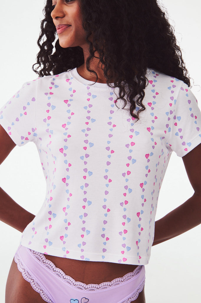 Falling Hearts Baby Tee